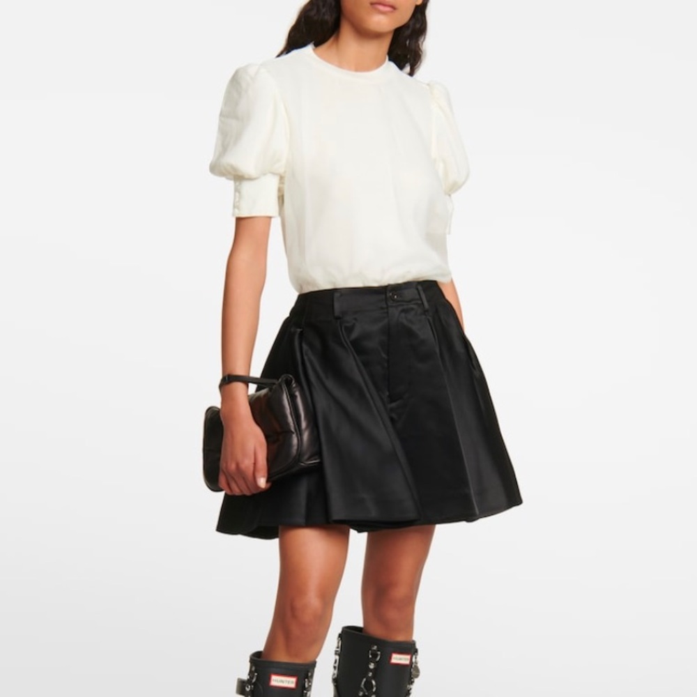 NOIR KEI NINOMIYA Ruffle-Trimmed Wool Sweater X Comme Des Garcons